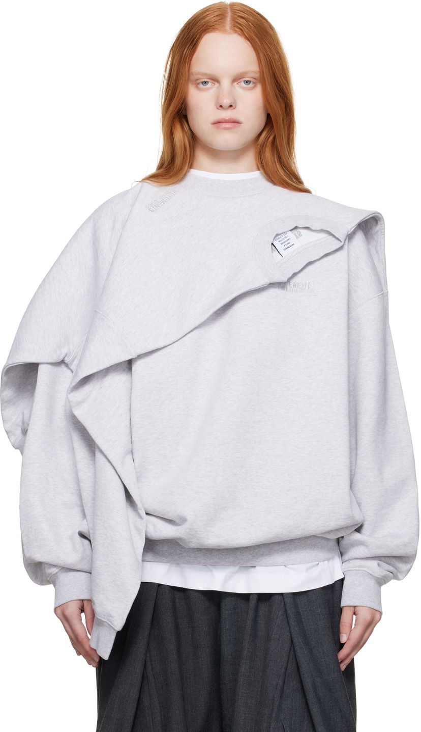 Huppari VETEMENTS VETEMENTS Double Layered Sweatshirt Harmaa | UH76CW400G