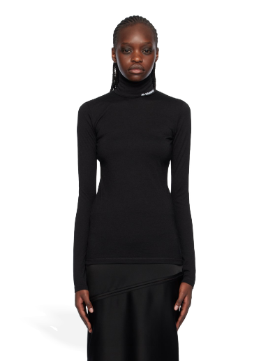 Villapaita Jil Sander Printed Turtleneck Musta | J40GC0020_J70021