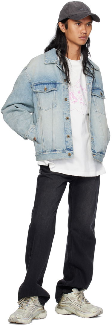 Takki We11done Washed Denim Jacket Sininen | WD-DJ2-24-345-M-SK, 3