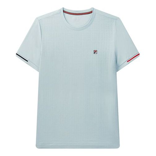 T-paita FILA Jacquard Short Sleeve T-Shirt Sininen | F11M031113F-LB