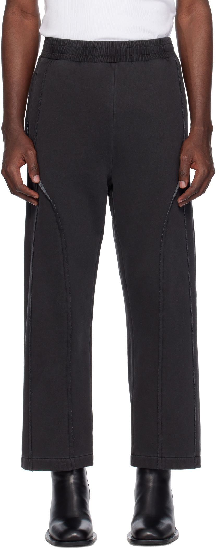 Verryttelyhousut izzue Izzue Paneled Sweatpants Musta | IZXPTN6721W4NBKX