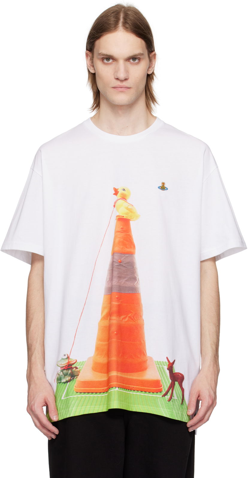 T-paita Vivienne Westwood Vivienne Westwood Oversized Cone T-Shirt Valkoinen | 3G01003D-J001M-