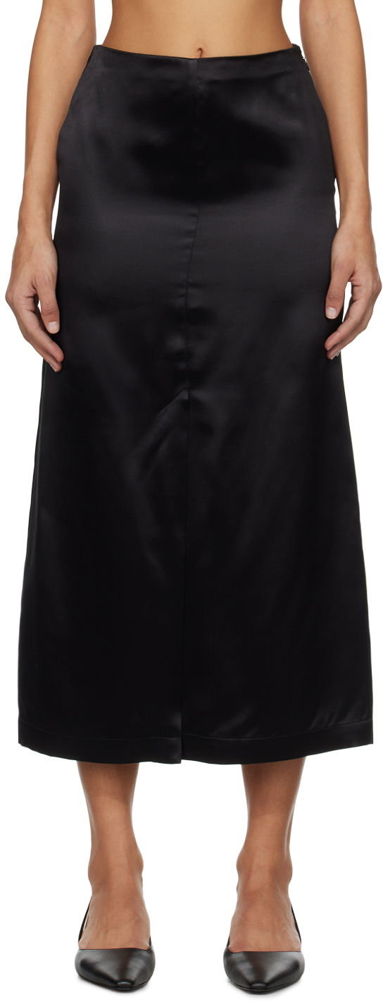 Hame Loulou de Saison Loulou de Saison Lys Midi Skirt Musta | LYS