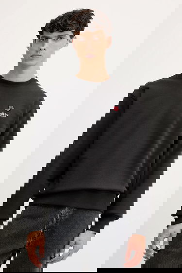 Huppari KENZO Kenzo Crewneck Sweatshirt with Applique Musta | FF65SW2604MC, 0