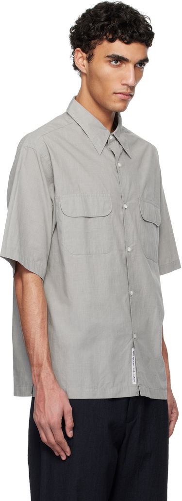 Paita NANAMICA nanamica Regular Collar End on End Short Sleeve Shirt Harmaa | S25SG075U, 1