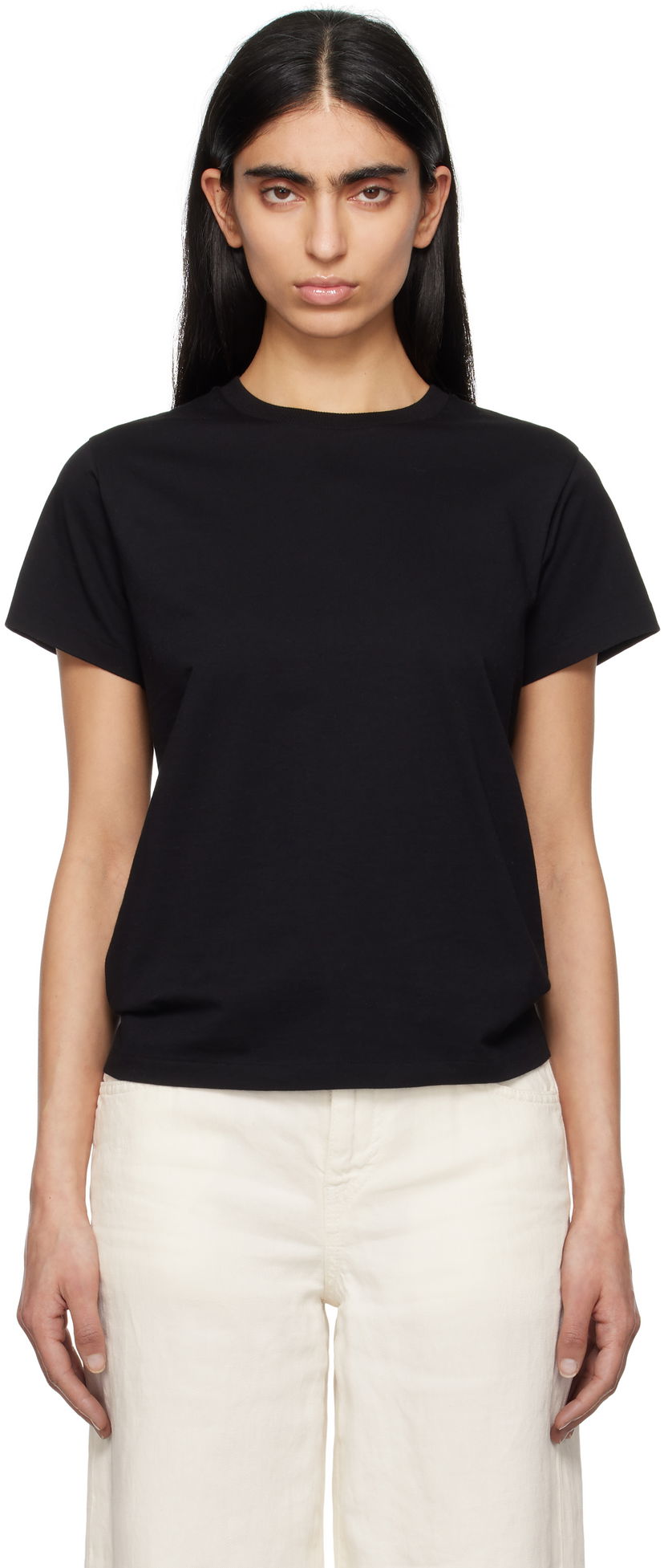 T-paita The Row The Row Florie T-Shirt Musta | 8652-K643