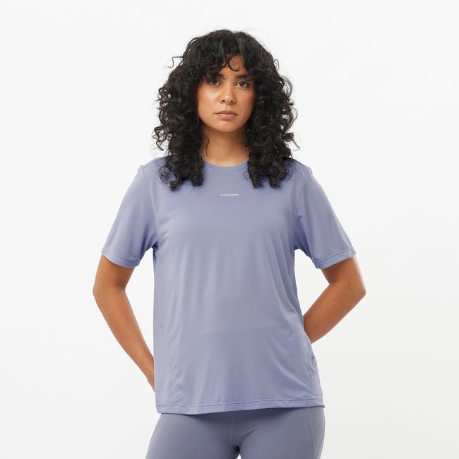 T-paita Salomon Shakeout Core Tee Violetti | LC2704400