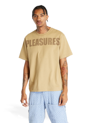 T-paita Pleasures Expand Heavyweight Short Sleeve Tee Brown Ruskea | P23F032 BROWN