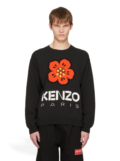 Villapaita KENZO Paris Boke Flower Sweater Musta | FD55PU3803LC