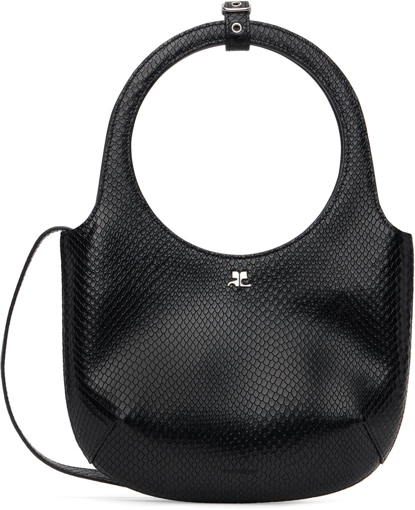 Olkalaukku Courrèges Courrèges Holy Viper Shoulder Bag Musta | 325GSA102CV0045