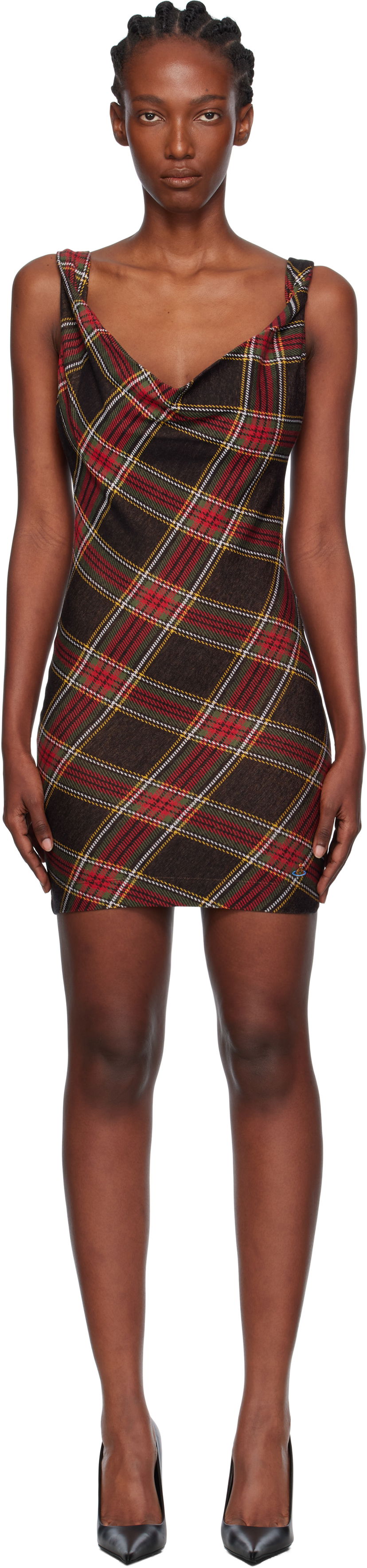 Mekko Vivienne Westwood Vivienne Westwood Anna Plaid Pencil Minidress Monivärinen | 1601004T-J009T-