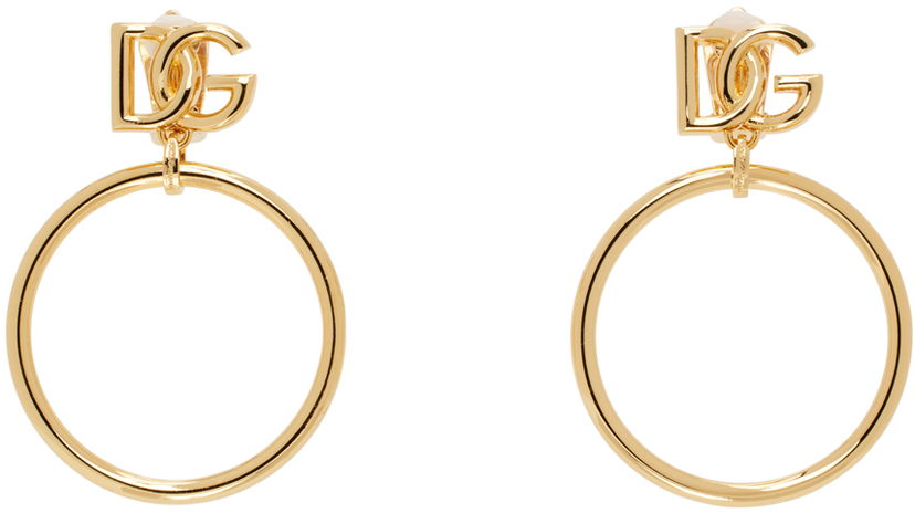 Korvakorut Dolce & Gabbana Logo Hoop Earrings Metallinen | WEQ6M3W1111
