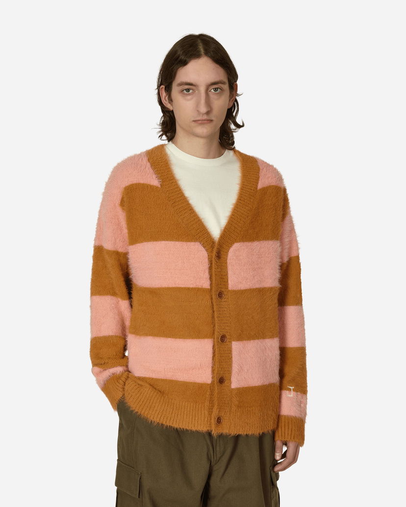 Villapaita Vans Fuzzy Striped Cardigan Ruskea | VN0A7SQ1ZEE1