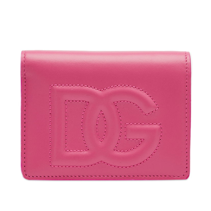 Lompakko Dolce & Gabbana Logo Leather Mini Wallet Glicine Vaaleanpunainen | BI1211AG081-80441