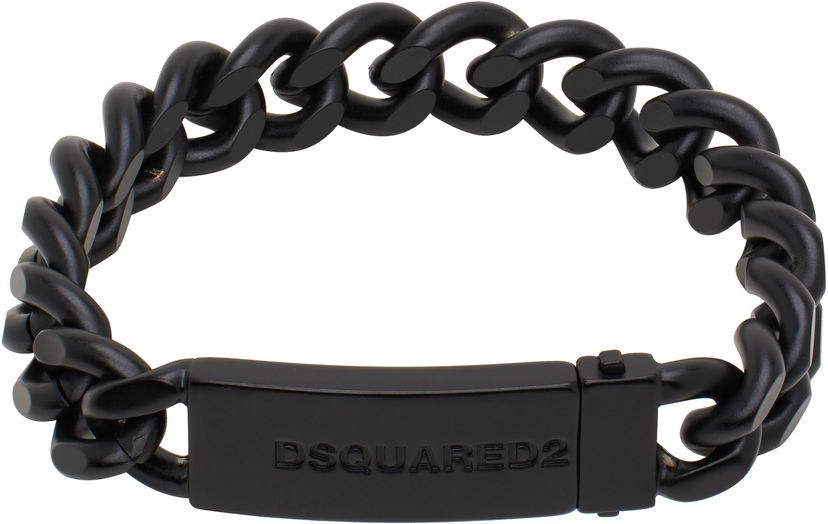 Rannerengas DSQUARED2 Dsquared2 Chained2 Matte Bracelet Musta | ARM0123_69200001_2124
