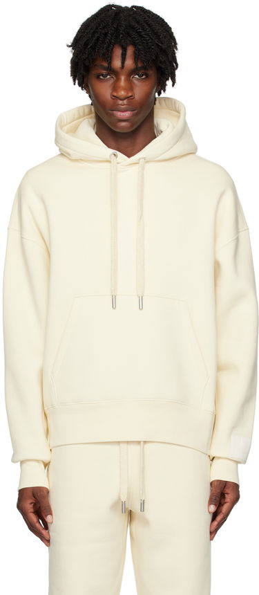 Huppari AMI Drawstring Hoodie Valkoinen | USW217.740, 0