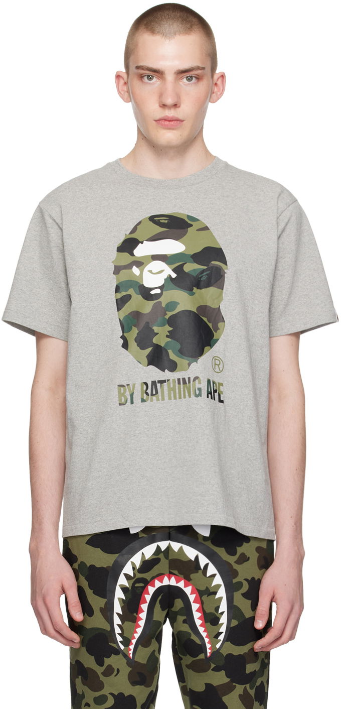 T-paita BAPE 1st Camo T-Shirt Harmaa | 001TEK301009M