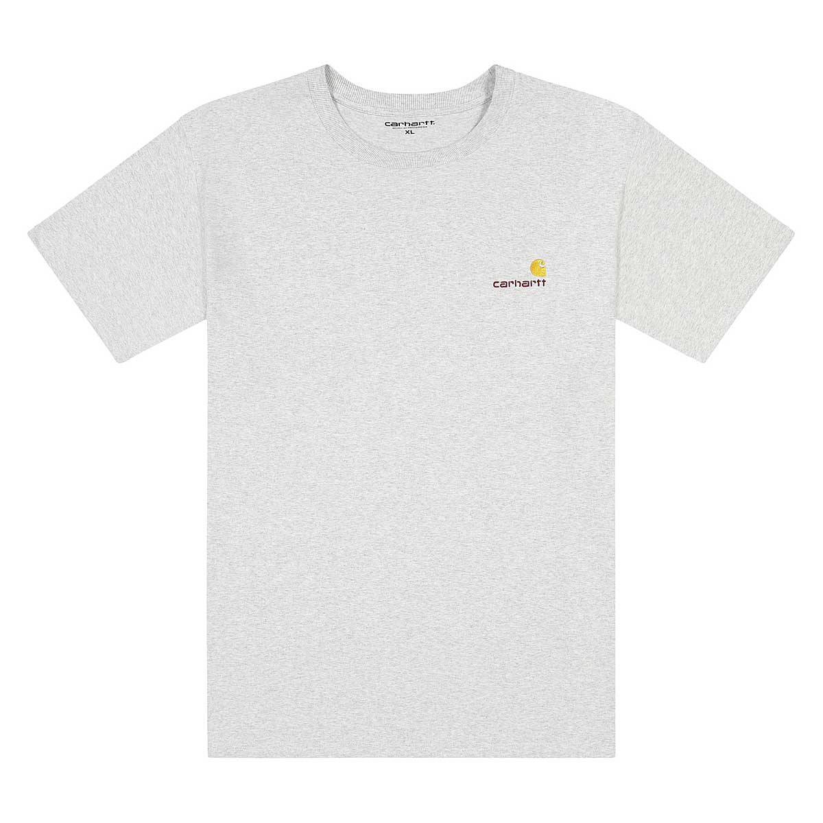 T-paita Carhartt WIP S/S American Script, Ash Heather Harmaa | I029007.48200, 1