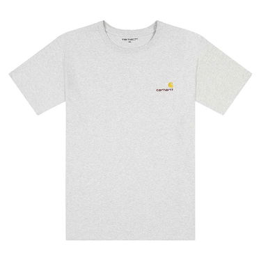 T-paita Carhartt WIP S/S American Script, Ash Heather Harmaa | I029007.48200, 1