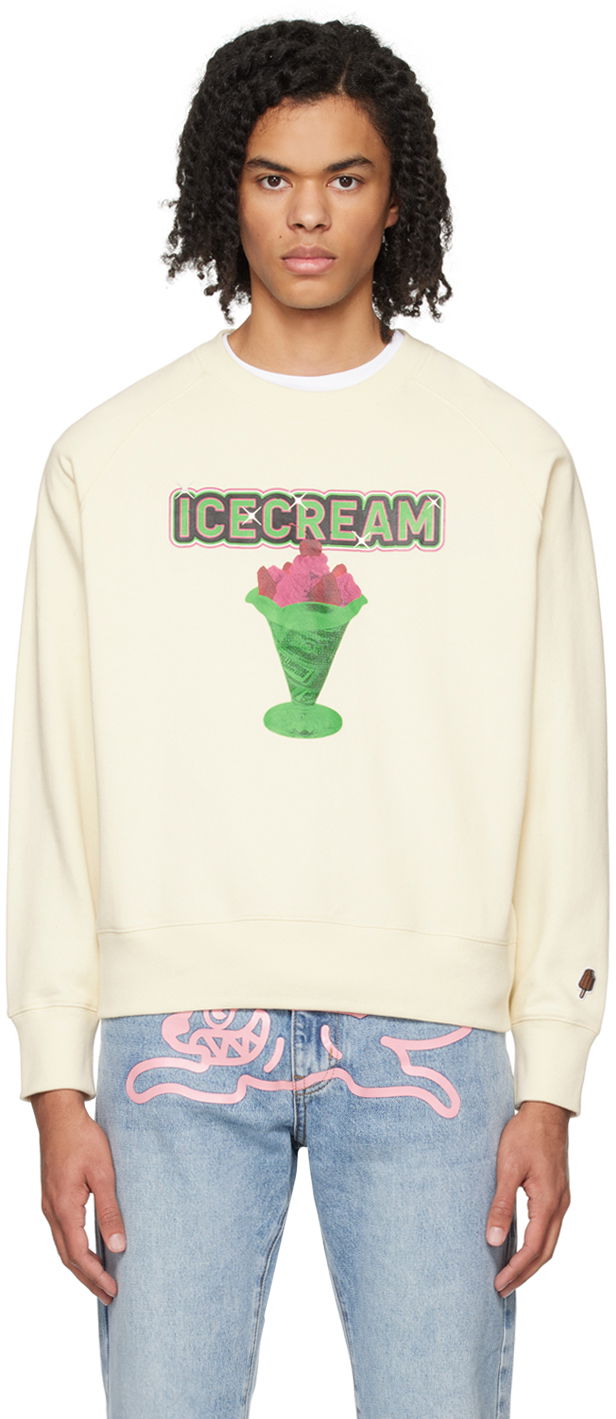 Villapaita BBC IceCream ICECREAM Sundae Sweatshirt Beige | IC23424
