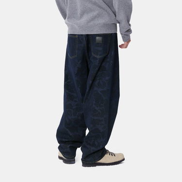 Jeans Carhartt WIP Relaxed Fit Printed Cotton Canvas Pants Sininen | I033755_3, 2