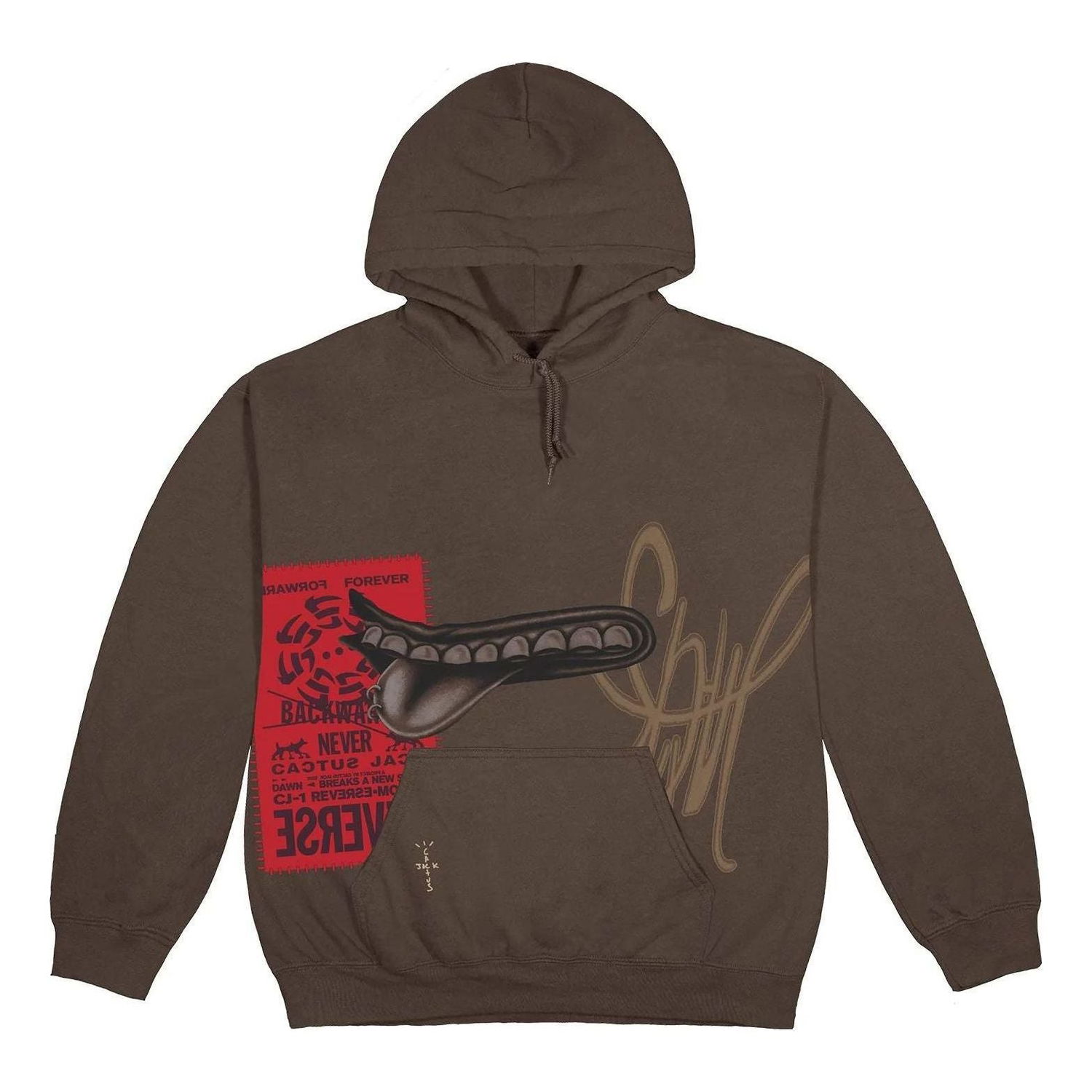 Huppari Cactus Jack by Travis Scott Travis Scott Grin Graphic Print Hoodie Ruskea | CJFN-SS80, 0