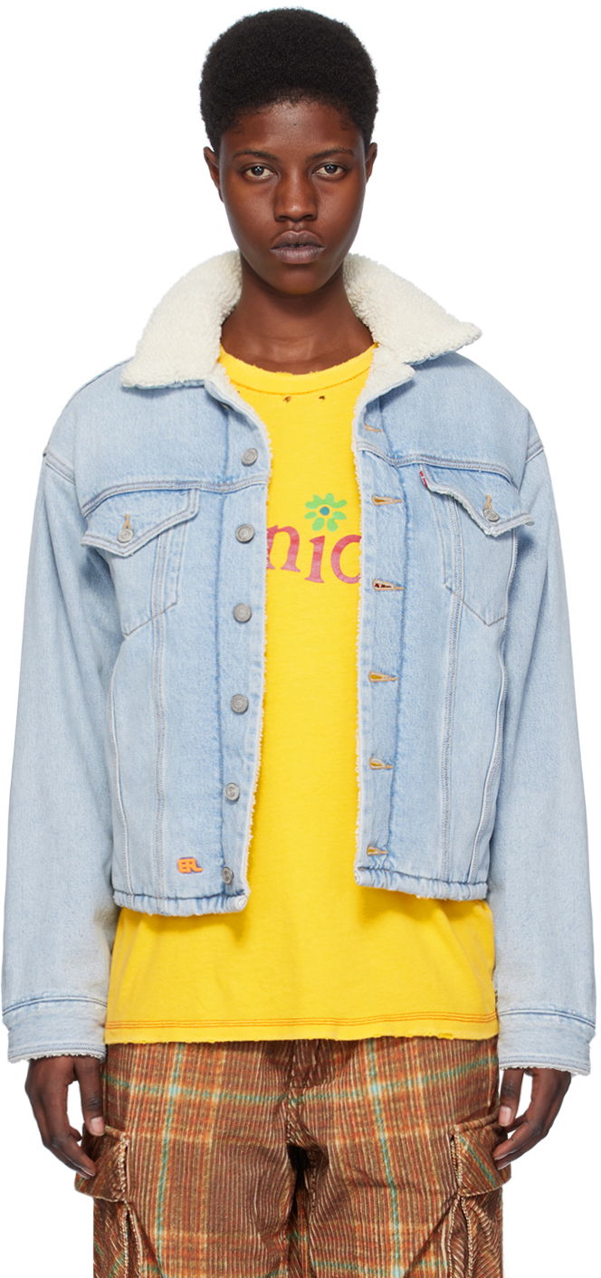Takki ERL ERL Denim Trucker Jacket Sininen | ERL07J201