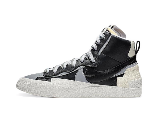 Rajoitettu erä Nike sacai x Blazer Mid "Black Grey" Musta | BV0072-002