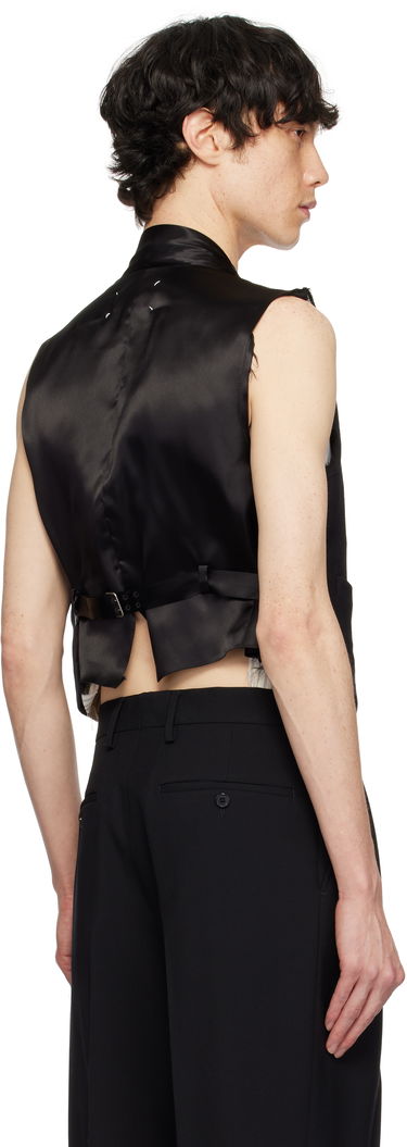 Liivi Maison Margiela Maison Margiela Raw Edge Waistcoat Musta | S50FB0110 S53915, 2