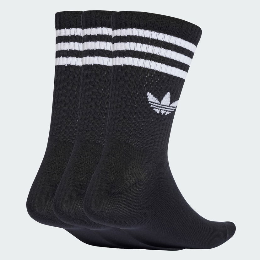 Sukat adidas Performance 3-Stripes Crew Socks - 3 Pairs Musta | JV7402