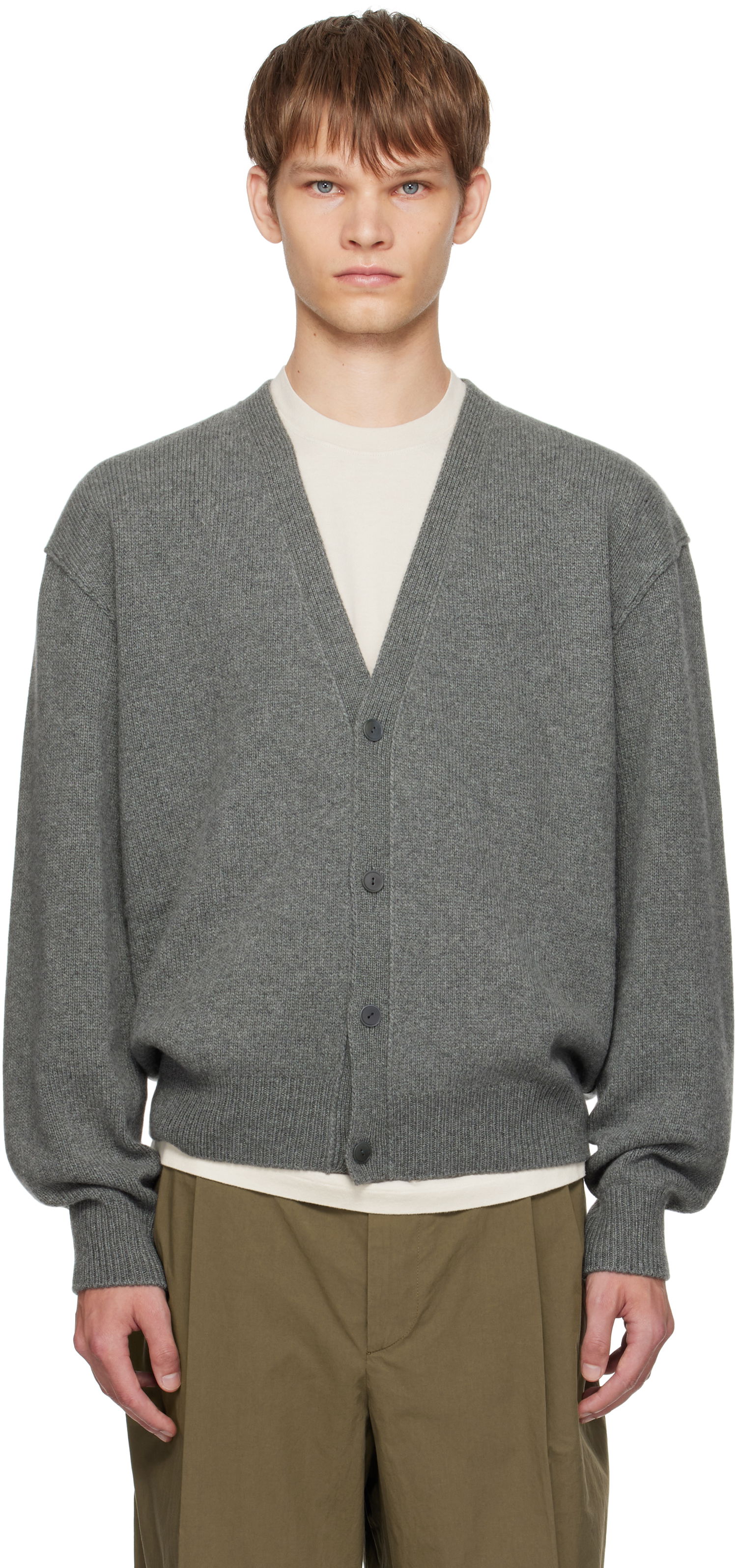 Villapaita The Row The Row Mats Cardigan Harmaa | 1024-Y960, 0