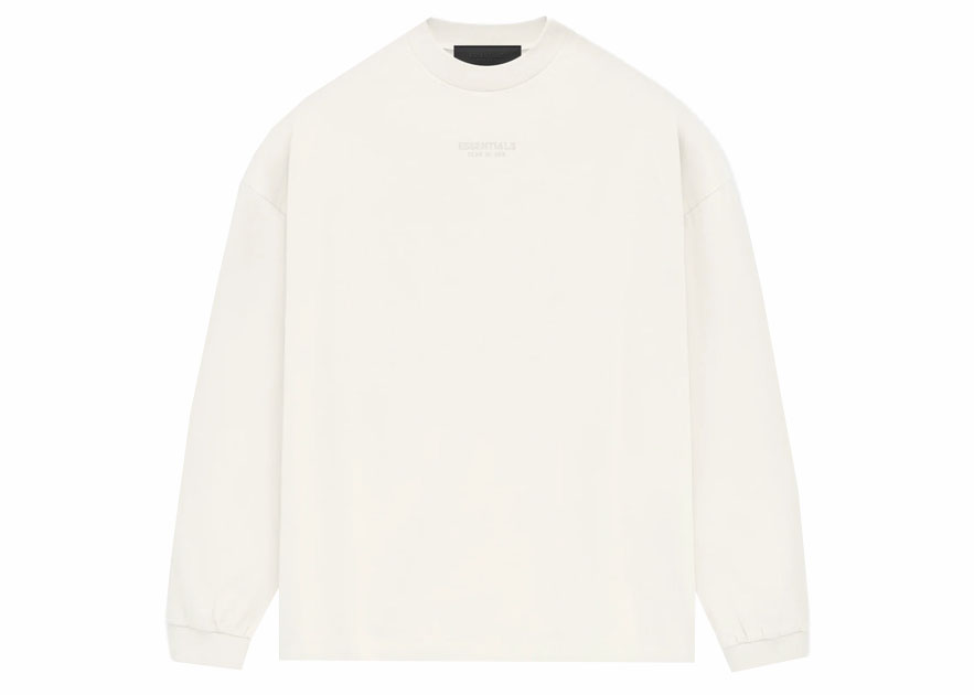 T-paita Fear of God Essentials LS Tee Cloud Dancer Valkoinen | 125BT232011F, 0