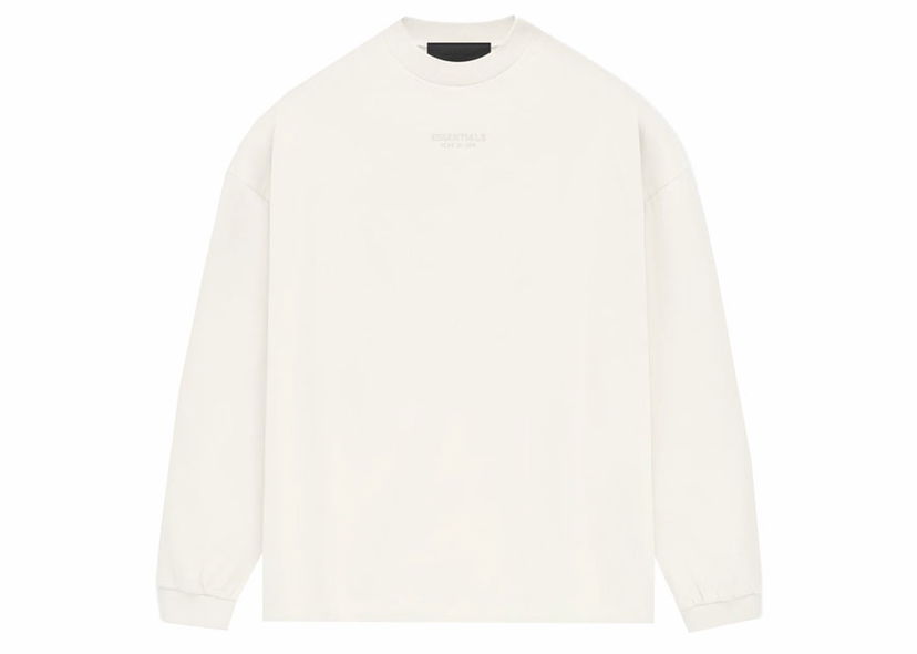 T-paita Fear of God Essentials LS Tee Cloud Dancer Valkoinen | 125BT232011F