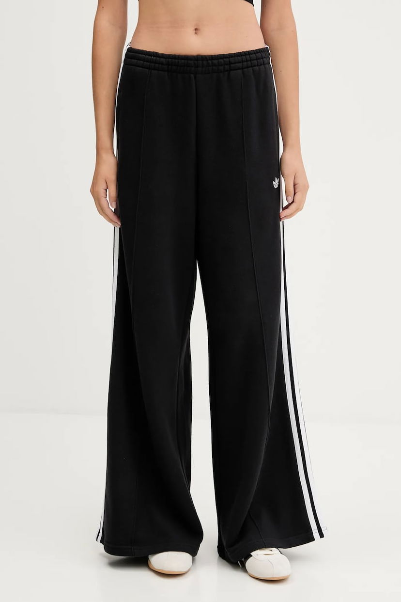 Verryttelyhousut adidas Originals adidas Originals 3-Stripes Wide Leg Track Pants Musta | JV7473