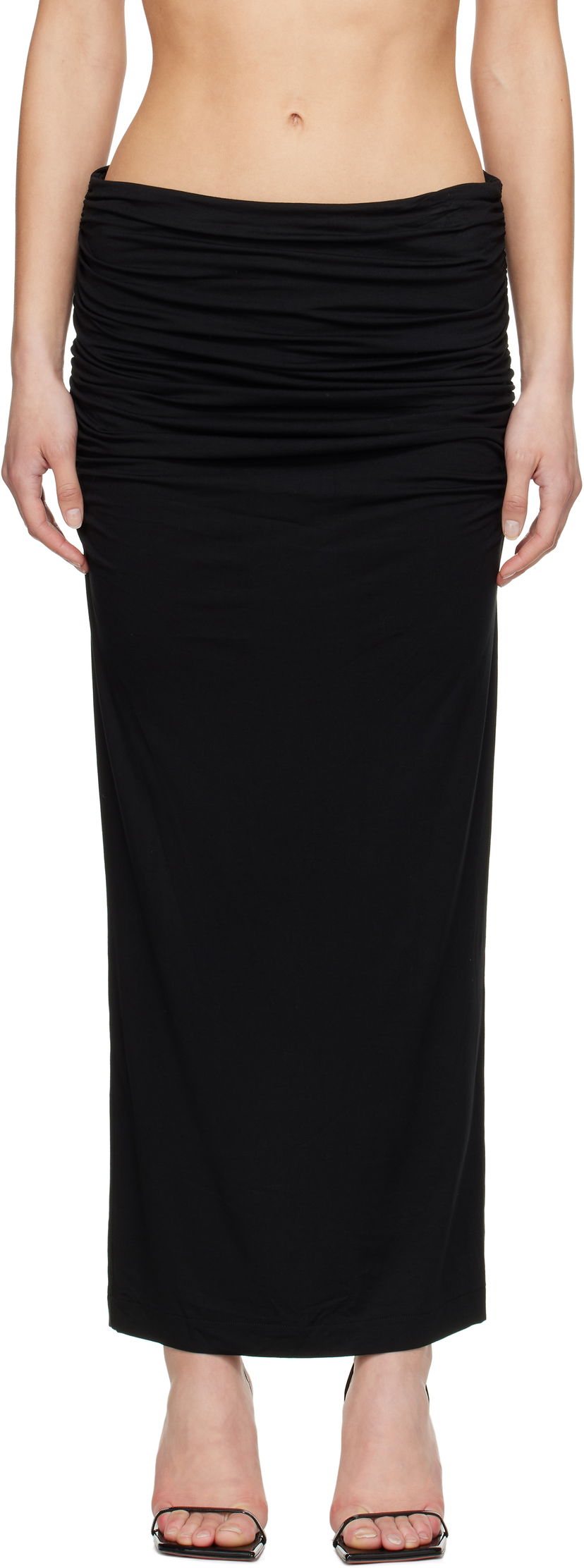 Hame Entire Studios Entire Studios Surge Maxi Skirt Musta | ESW-S25-7011-SO