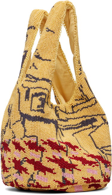 Kangaskassi JW Anderson JW Anderson Mini Patterned Beaded Shopper Tote Monivärinen | HB0744-FA0471, 2