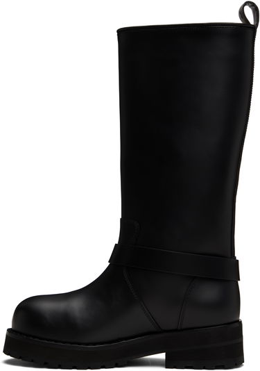 Vaatteet Off-White Off-White Off Track Leather Boots Musta | OWIE045C99LEA0011072, 2
