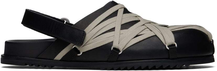 Vaatteet Rick Owens Rick Owens Hollywood Megalaced Mules Musta | RU01E5813 LOOW1