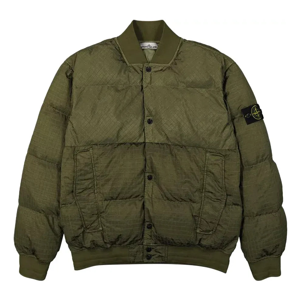 Bomber-takki Stone Island Down Puffer Jacket Vihreä | 791543232-V0058, 0