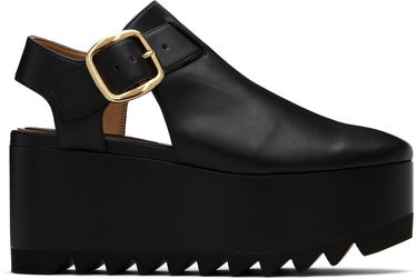 Tennarit ja kengät Stella McCartney Stella McCartney Elyse Closed-Toe T-Bar Platform Sandals Musta | 810555APADE0, 0