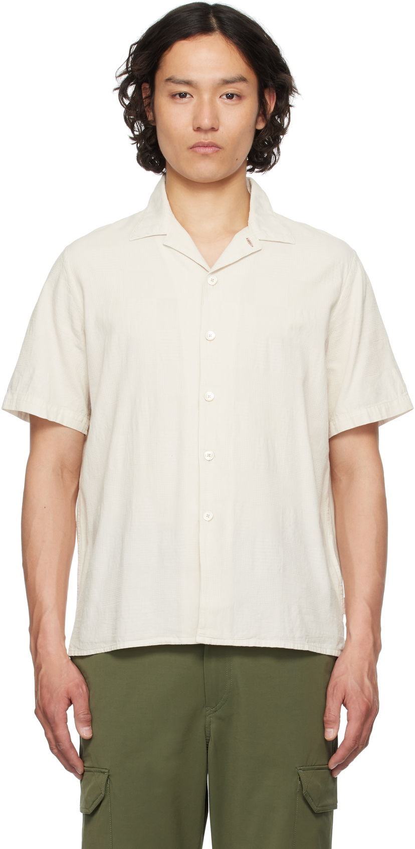 Paita Paul Smith PS Paul Smith Casual Fit Shirt Beige | M2R-695U-P22251-08