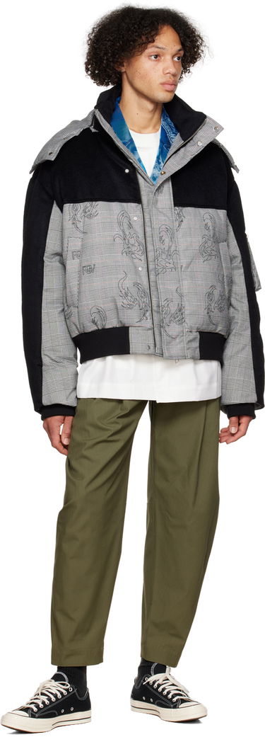 Puffer takki Feng Chen Wang Feng Chen Wang Houndstooth Down Jacket Monivärinen | FUF14JK08, 3