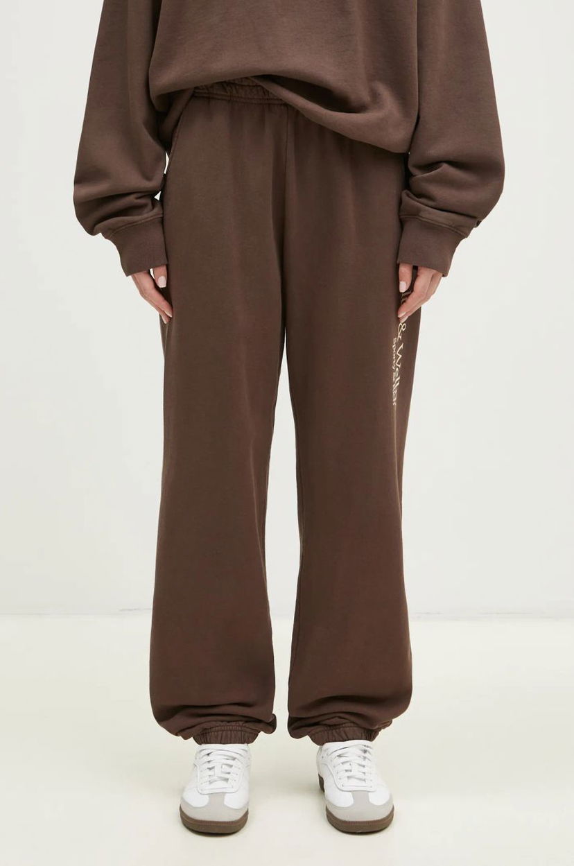 Verryttelyhousut Sporty & Rich Sporty & Rich H&W Crest Sweatpants Ruskea | PA036512242BR03