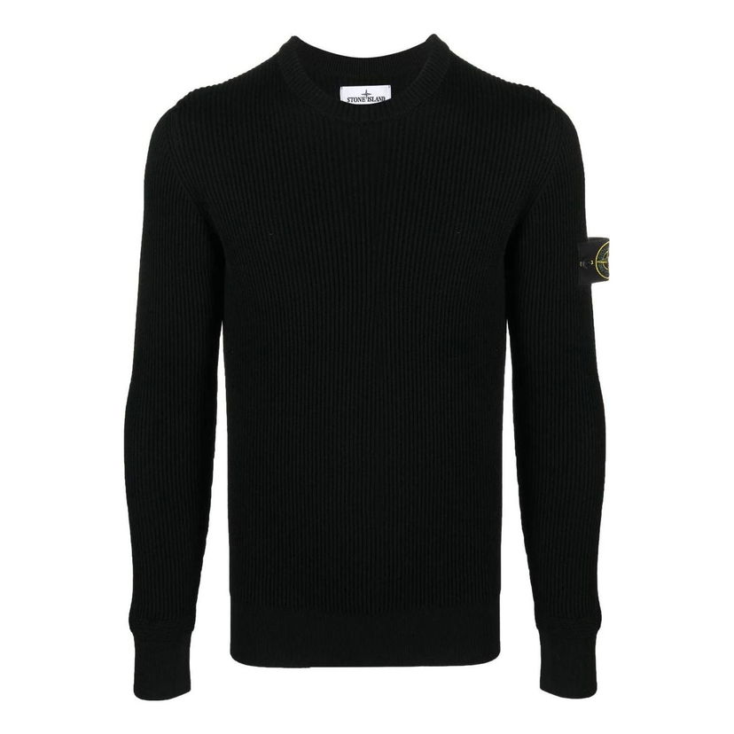 Villapaita Stone Island Knitted Crewneck Sweater Musta | 7915553C2-A0029