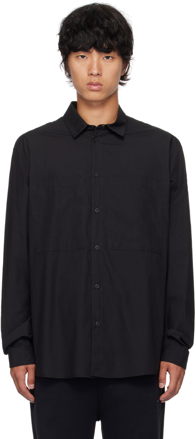 Paita Moncler Black Patch Pocket Shirt Musta | J20912F00001549CG