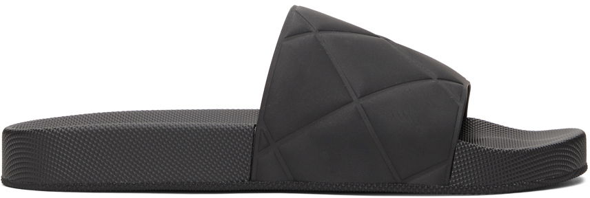 Tennarit ja kengät Bottega Veneta Rubber Slider Sandals "Black" Musta | 640050 V00P0, 0