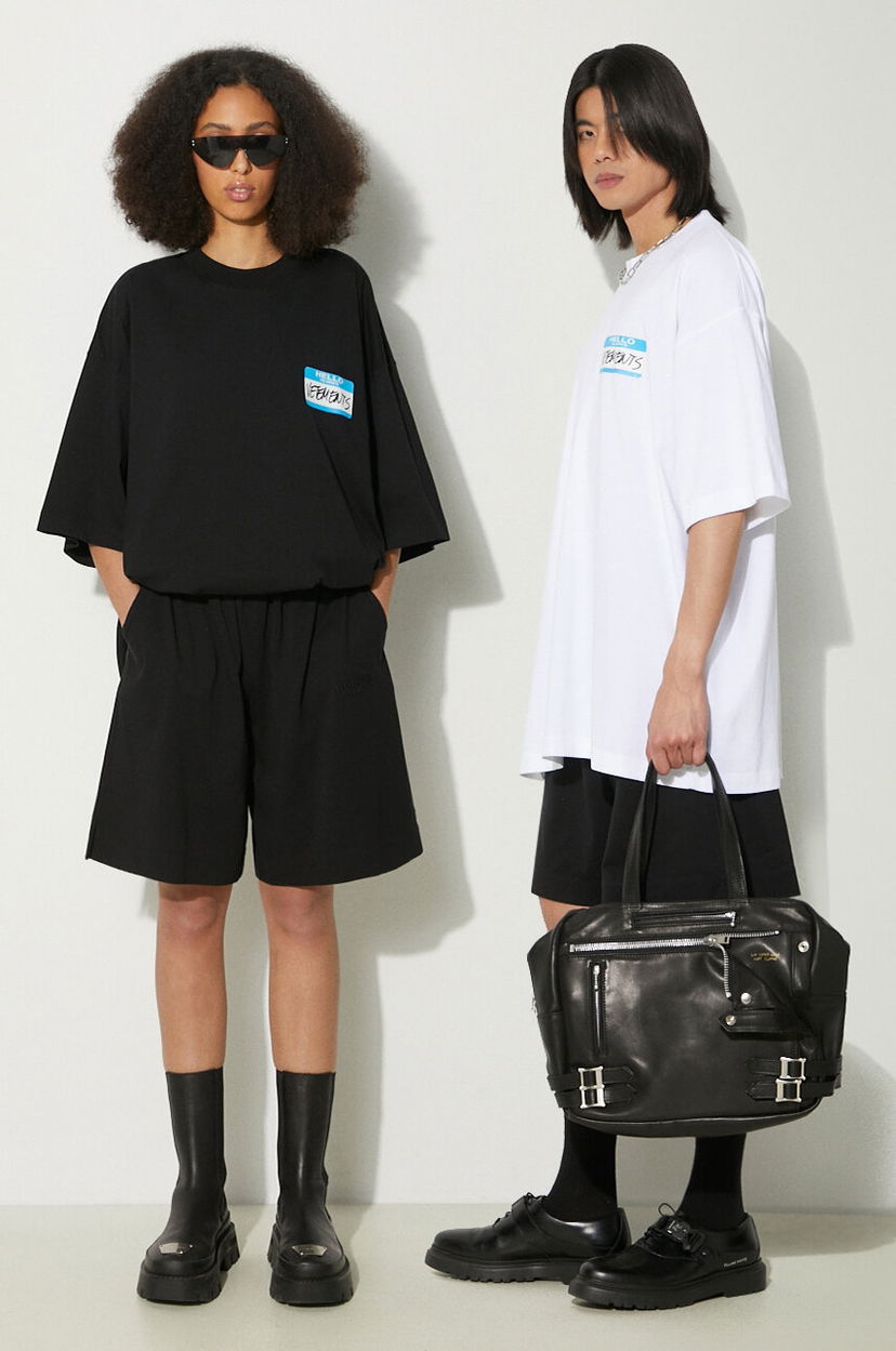 Shortsit VETEMENTS VETEMENTS Jersey Shorts Musta | UE64SS700B