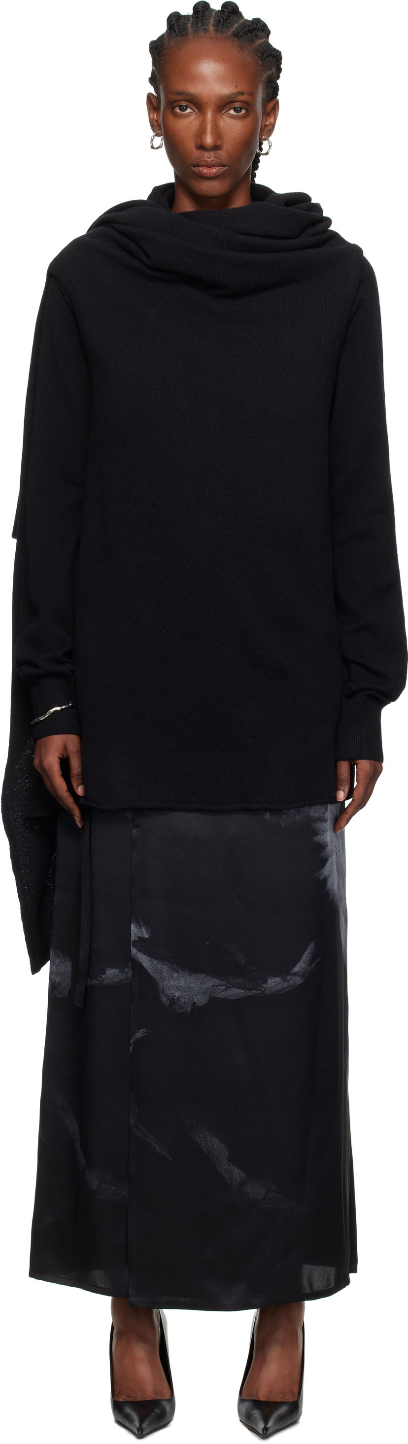 Villapaita Ann Demeulemeester Ann Demeulemeester Nadine Turtleneck Sweater Musta | 2520-W-KN24-KN073-099