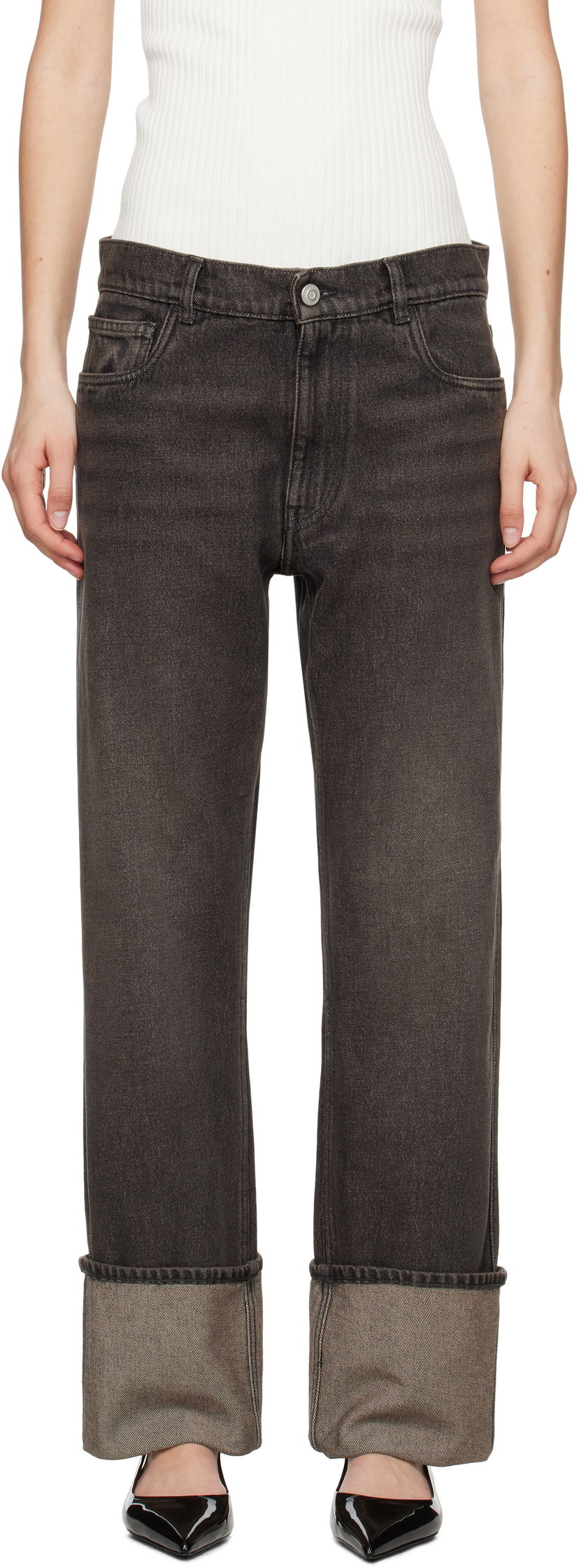 Jeans Coperni Coperni Boyfriend Jeans Harmaa | COPP122F2036