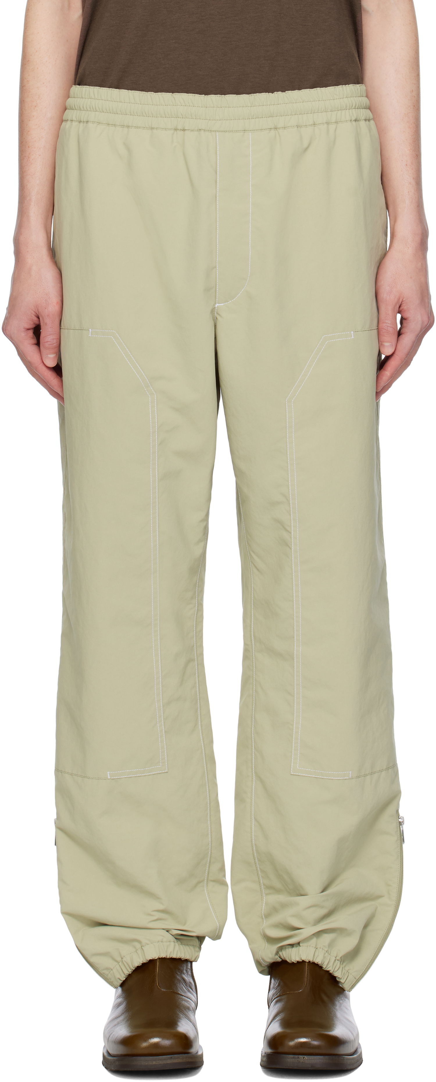 Verryttelyhousut Moncler Moncler CP Archivio Creativo Trousers Vihreä | K10912A00021597SL, 0